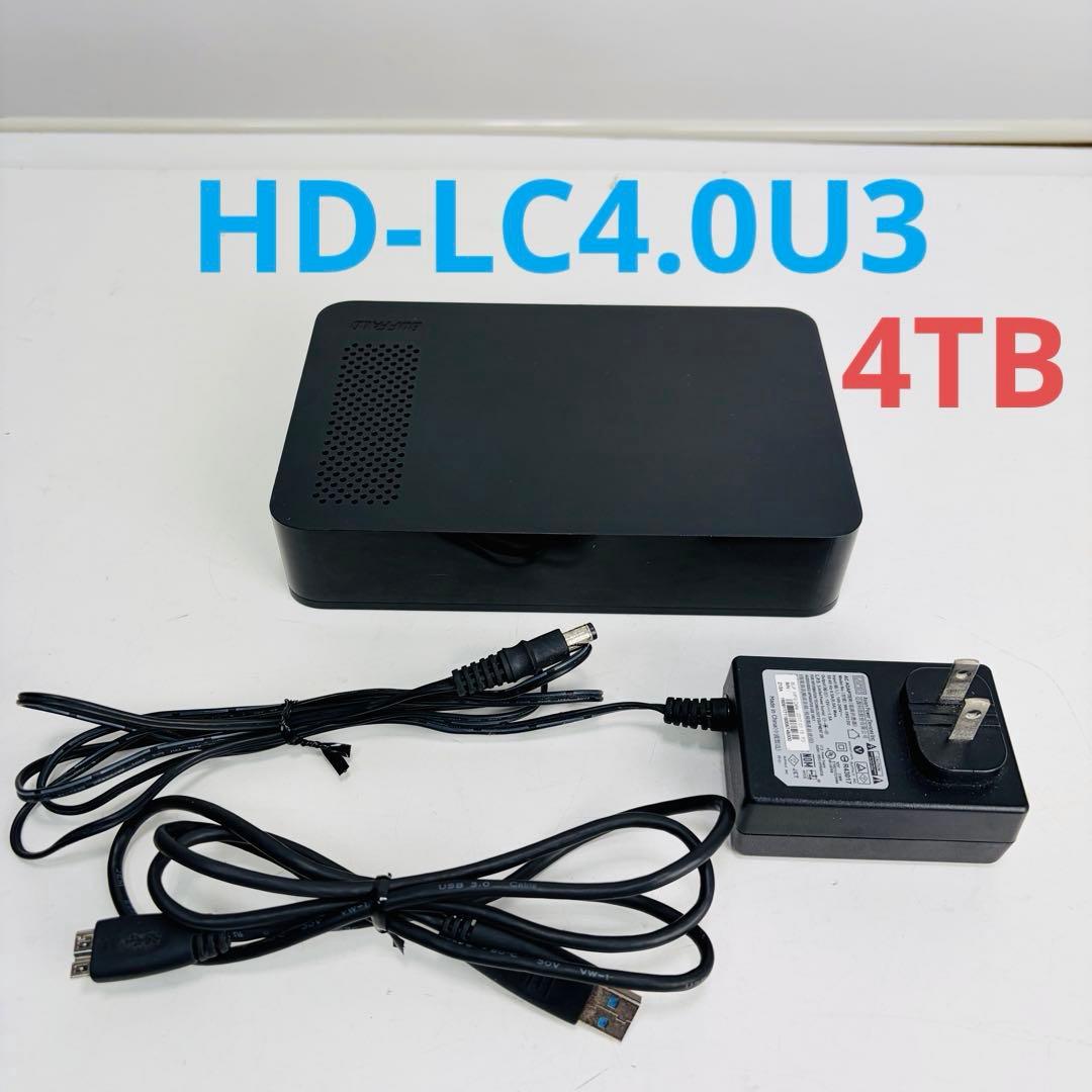 【人気商品】バッファロー HD-LC4.0U3 ブラック 4TB 外付けHDD