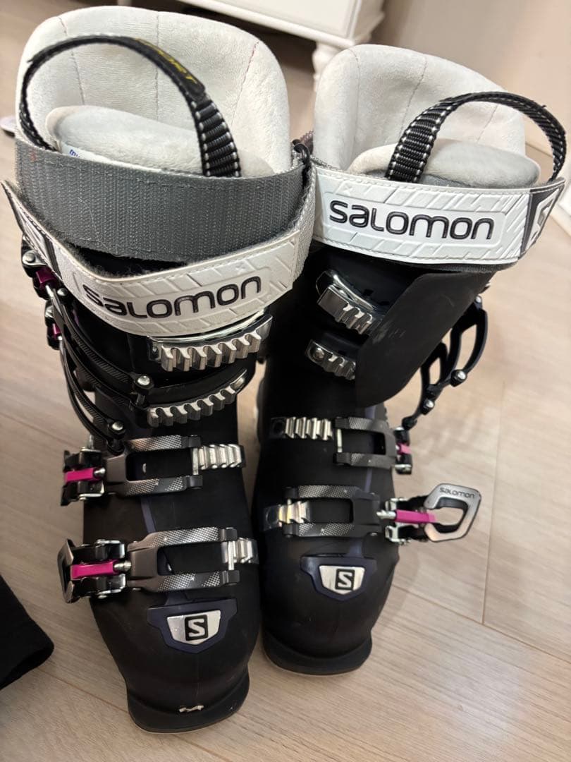 ami　Salomon スキー用ブーツ ブラック/パープル