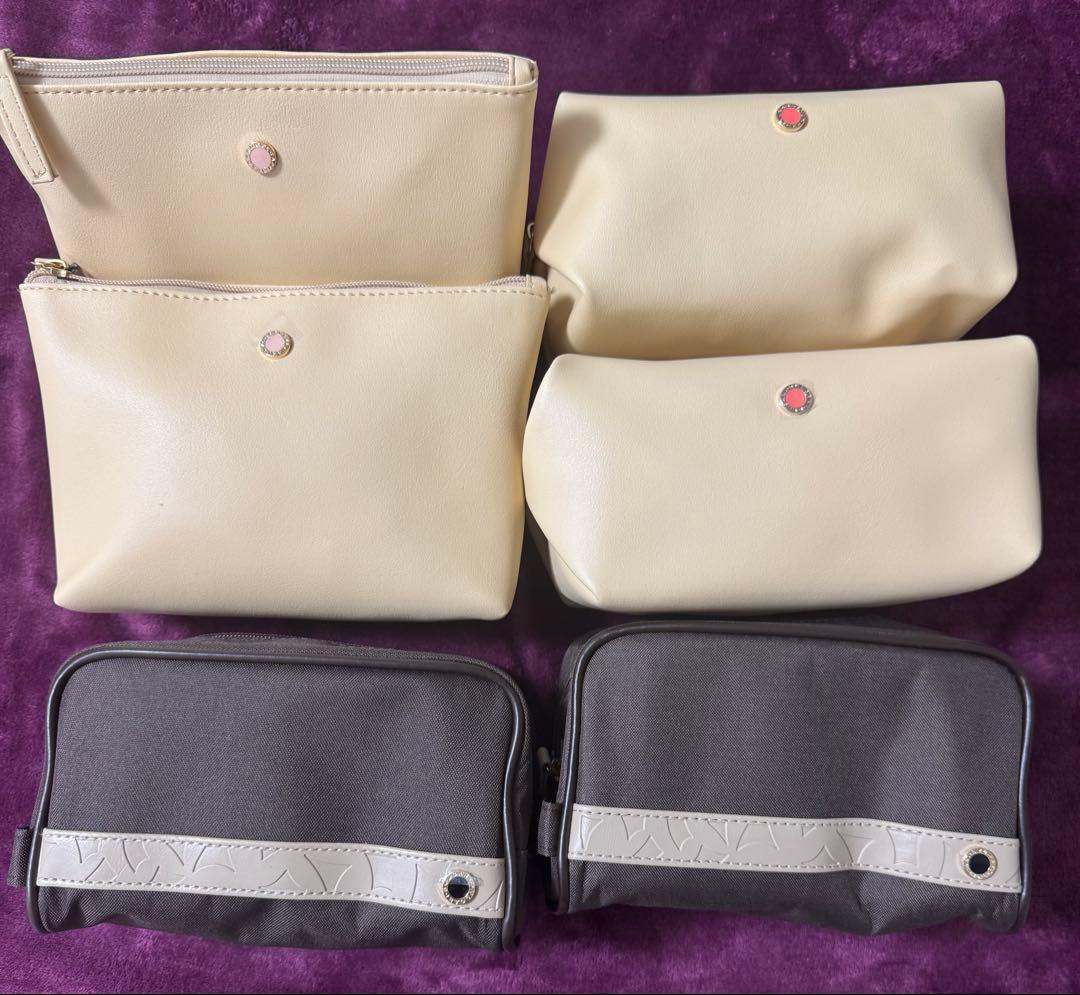 エミレーツ航空 ビジネスクラス ブルガリポーチ6個セット