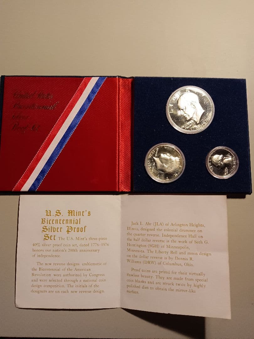 1976-S アメリカ建国200年記念 銀製プルーフセット（銀0.400）