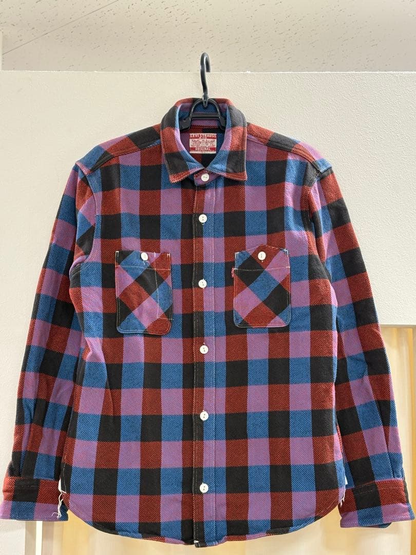 □美品☆M☆リーバイス ヘビーネルシャツ☆Levi's☆木村拓哉着用 色