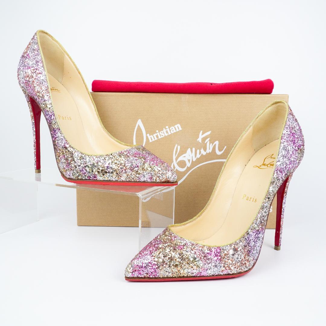 EU38 Christian Louboutin ハイヒール きらきら 427A 0400001104645?wid=830&hei=1106