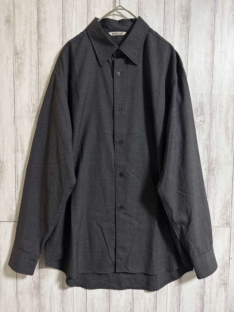 AURALEE SUPER FINE TROPICAL WOOL shirt - メルカリ