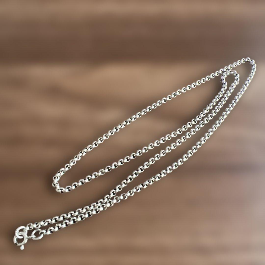 ポロチェーン　59cm シルバー幅約3mm