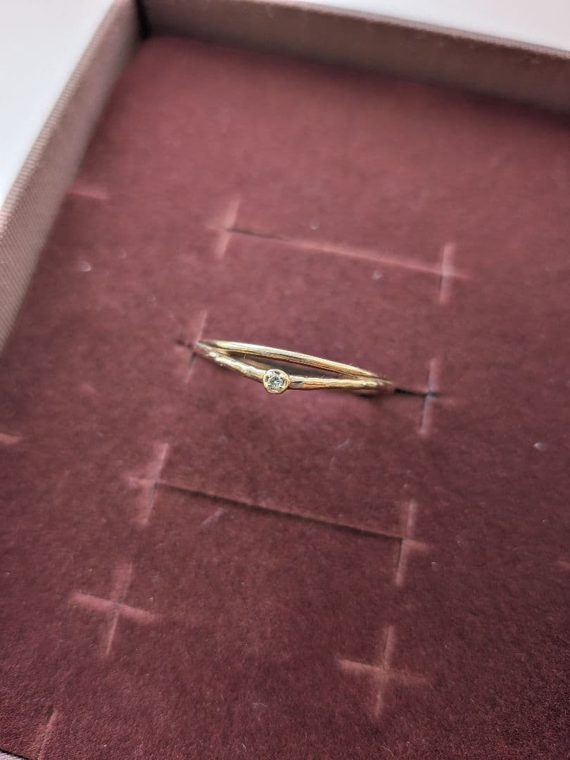 アガット agete K5 ダイヤモンドリング サイズ13号