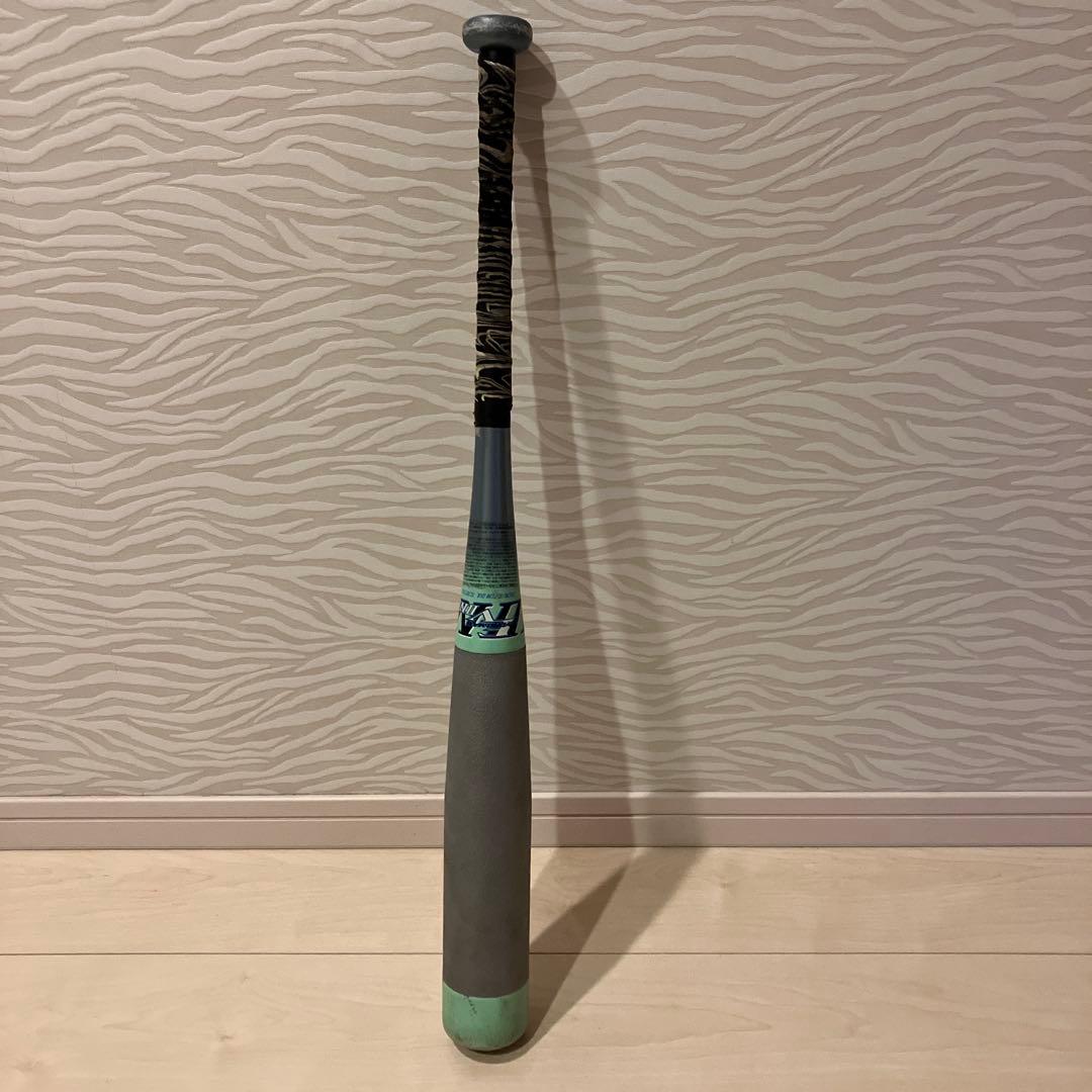 軟式野球バット グレーと緑