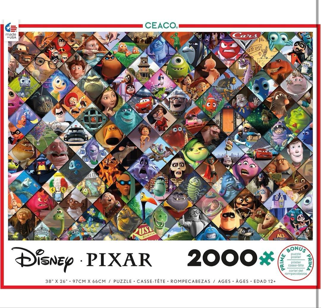 ピクサー パズル 2000ピース 海外 Amazon | Ceaco ディズニー/ピクサー クリップ ジグソーパズル 2000