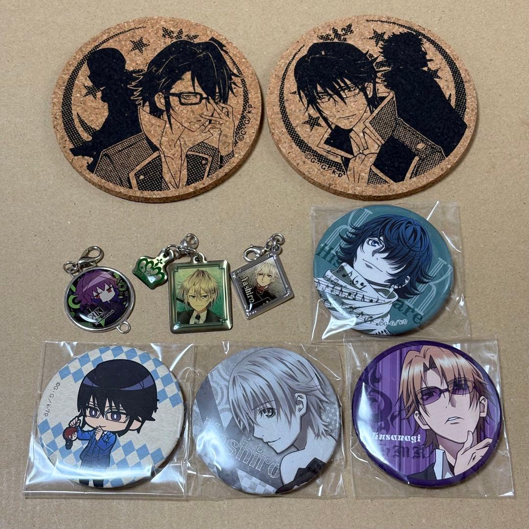 K コルクコースター 缶バッジ 宗像礼司 伏見猿比古 伊佐那社 比水流