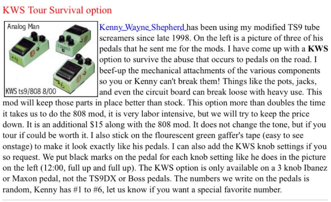 analog.man TS-9 MOD KWS【JRC4558DDツヤあり搭載】 - メルカリ