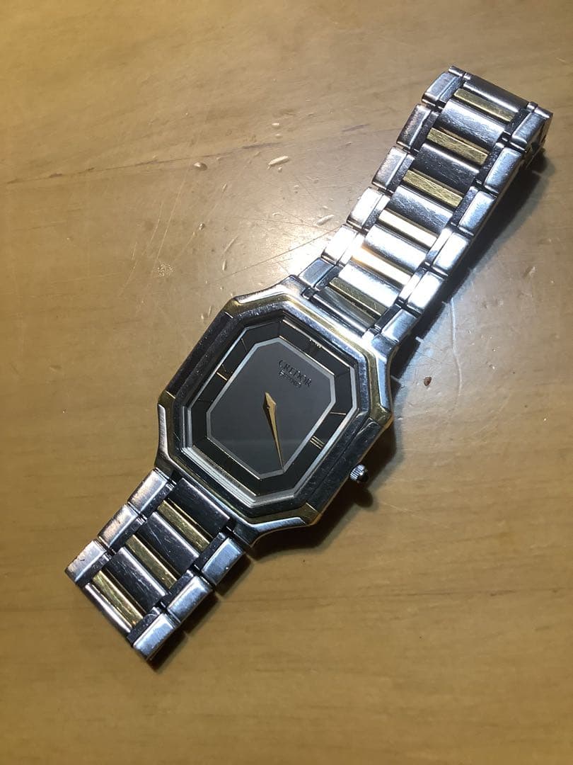 美品 クレドール5A74-3A10 Ｋ18YG／シルバーのコンビ メンズ