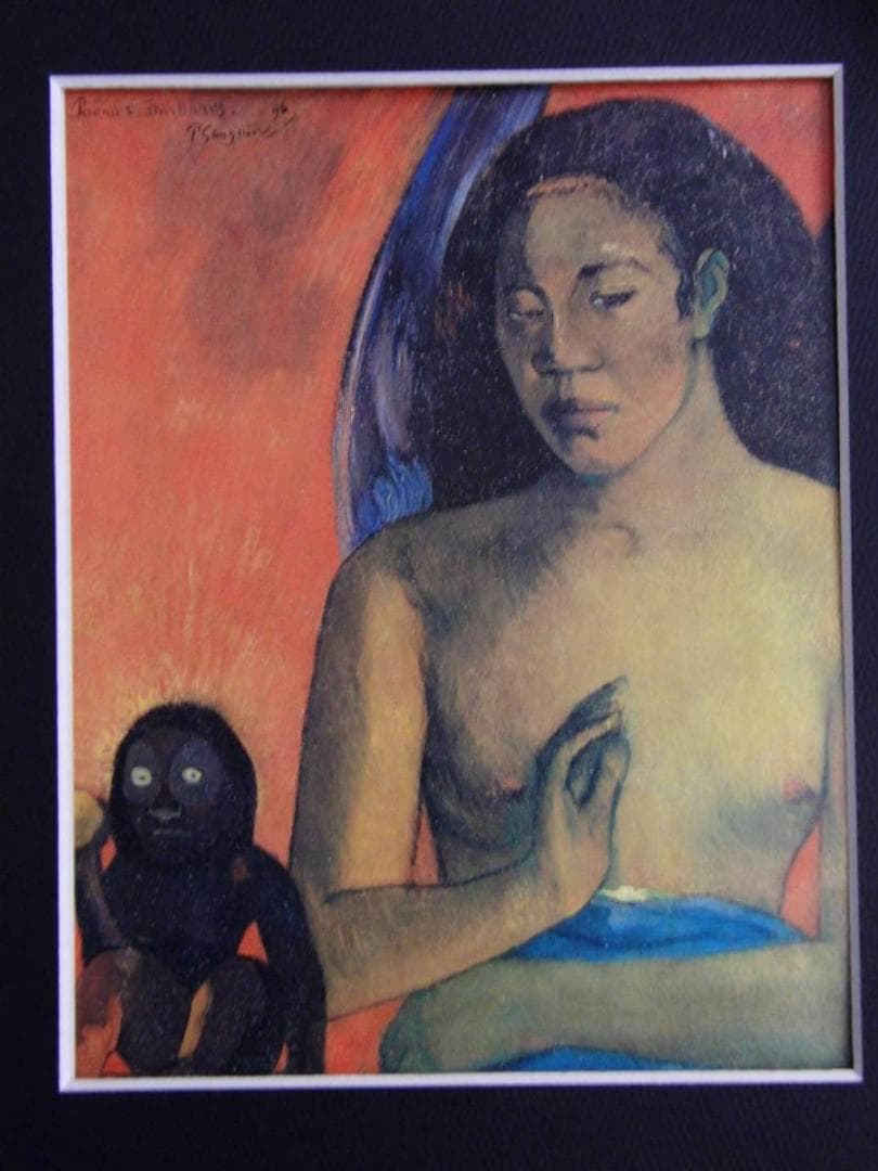 ポール・ゴーギャン【野性の詩】、希少な画集画、新品高級額