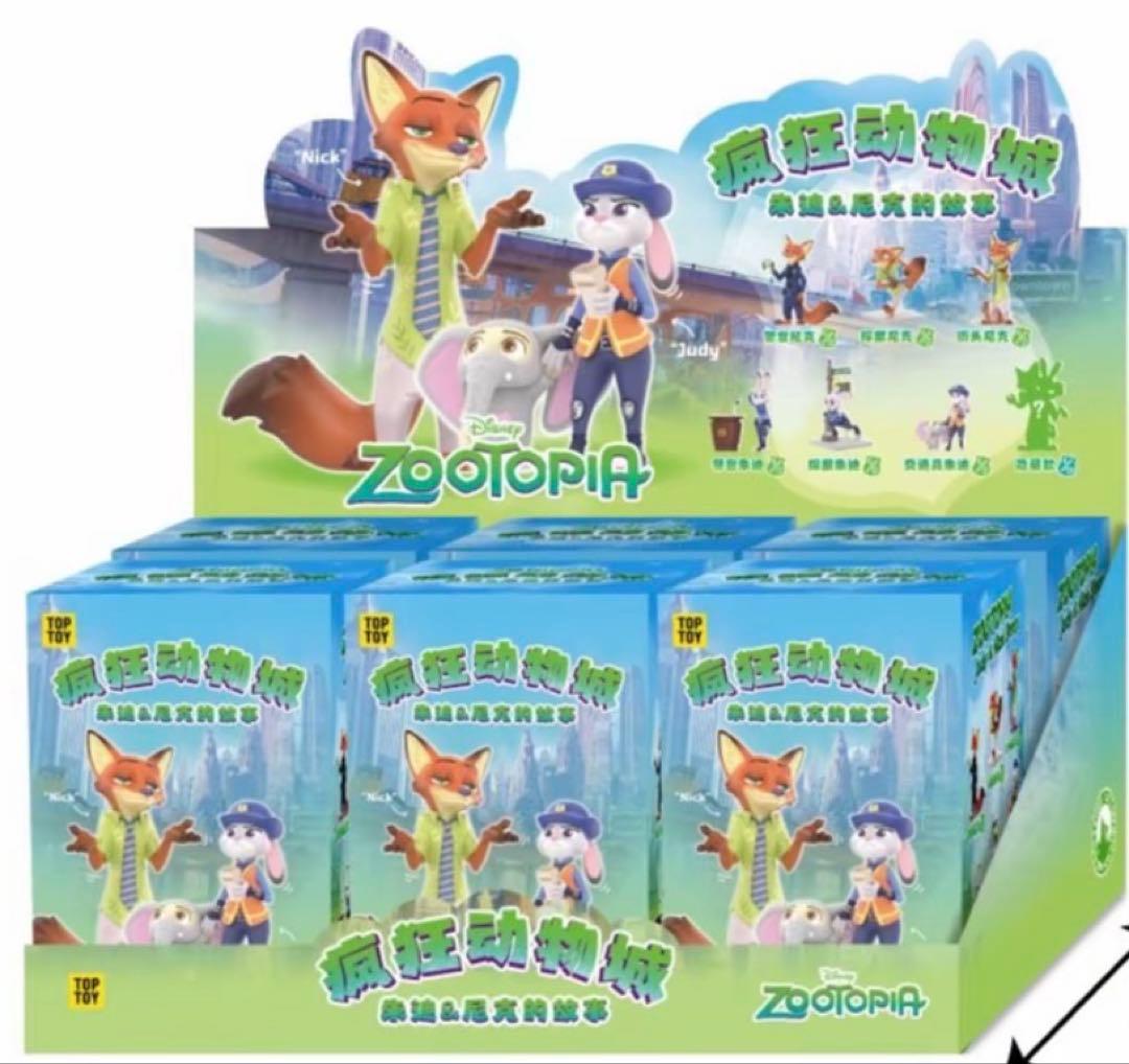 ズートピア TOPTOY ジュディ＆ニックのストーリー シリーズ 6個フルセット