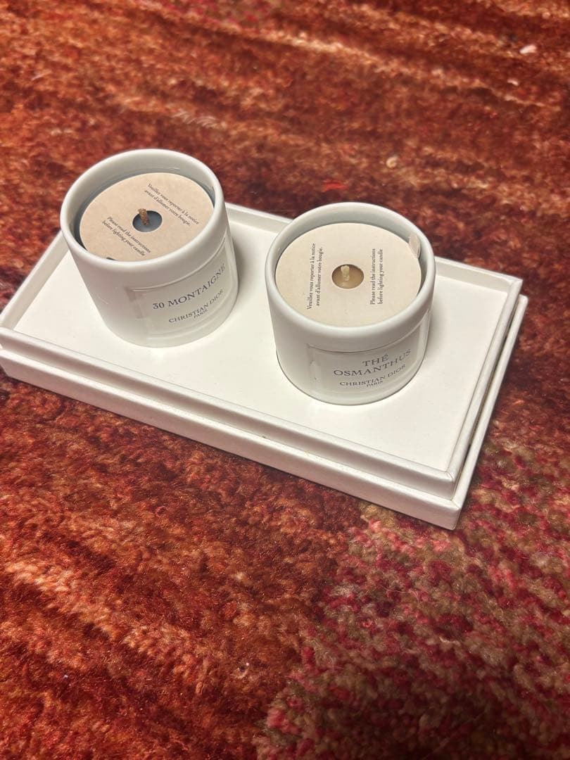 CHRISTIAN DIOR アロマキャンドル2個セット - メルカリ