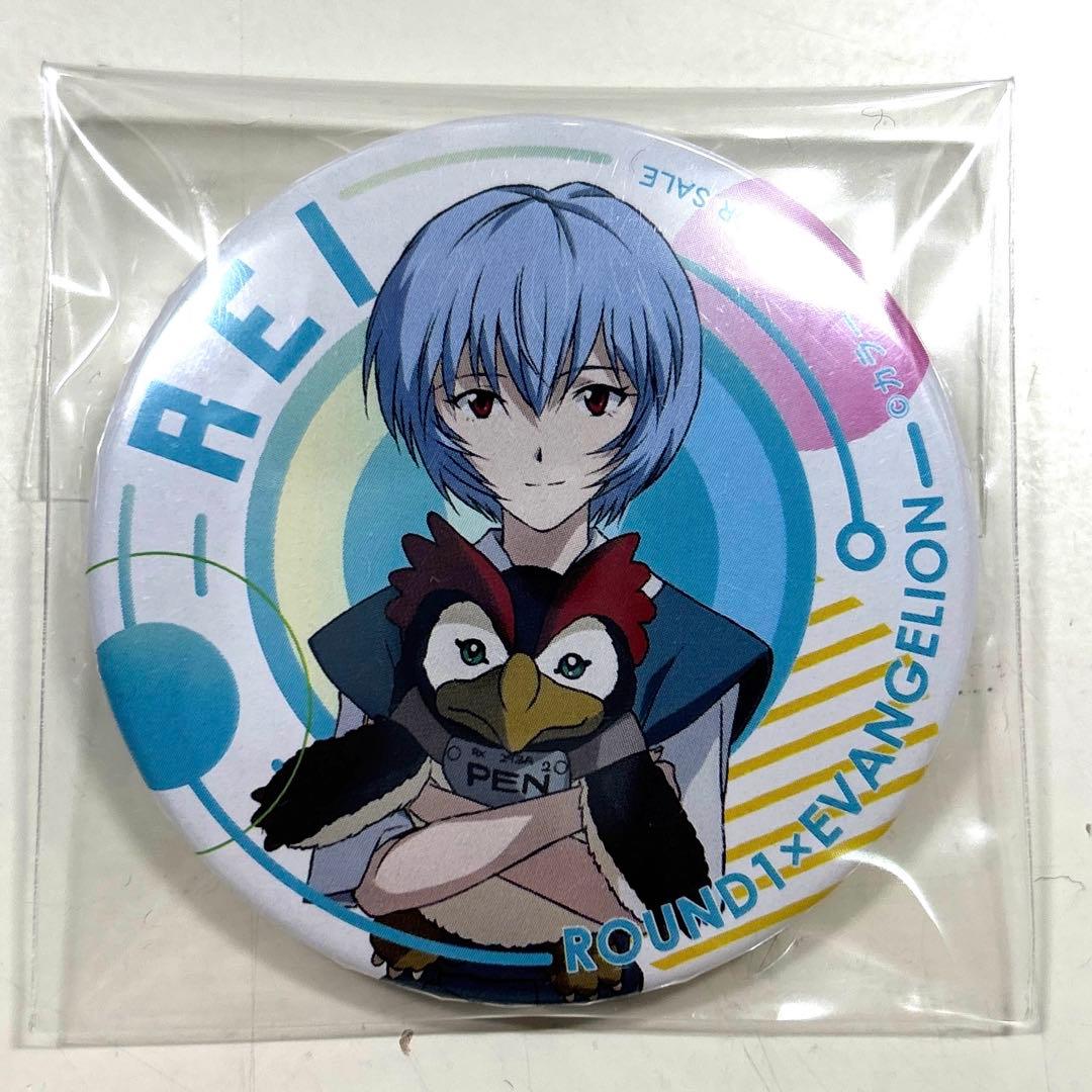 ラウンドワン エヴァンゲリオン　缶バッジ　綾波レイ ラウワン