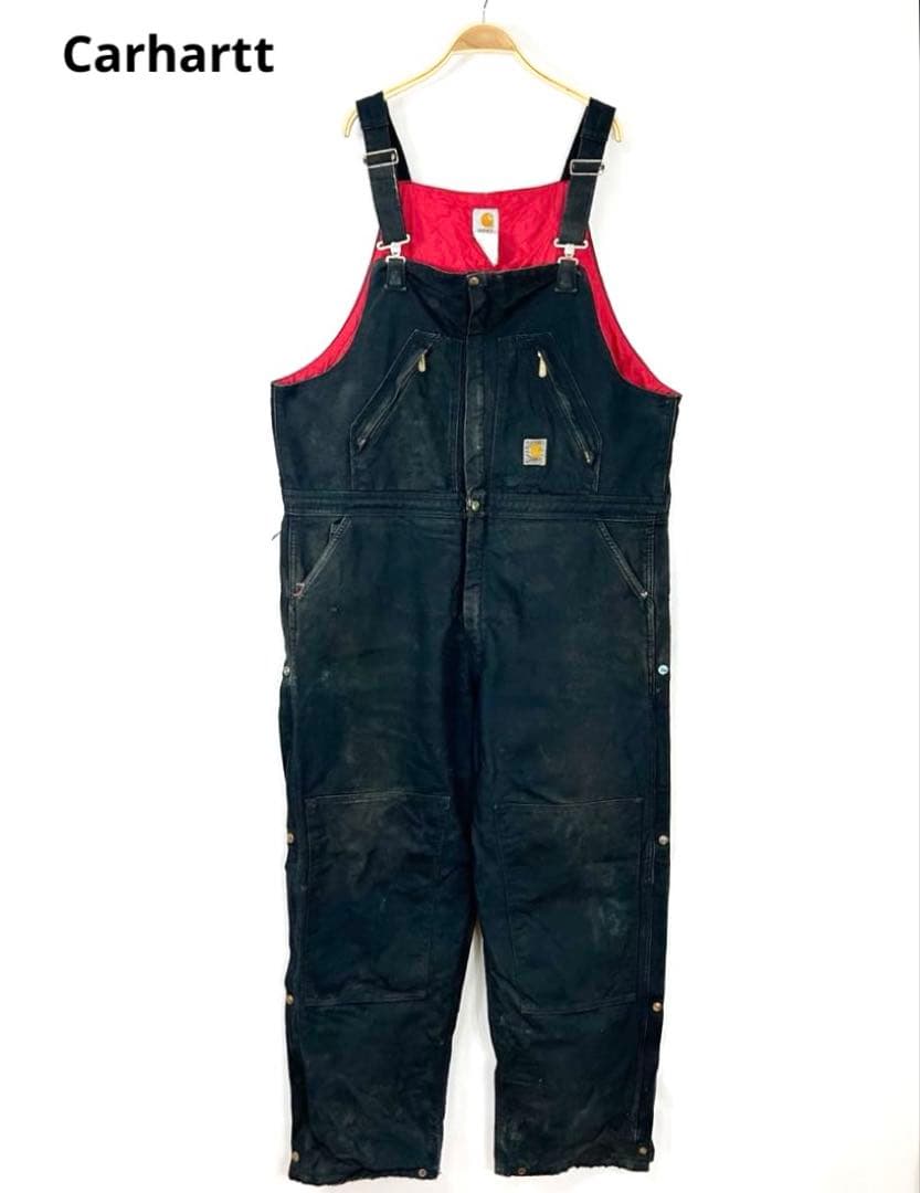 カーハートCarhartt 中綿 ダック地 ダブルニーオーバーオール S131