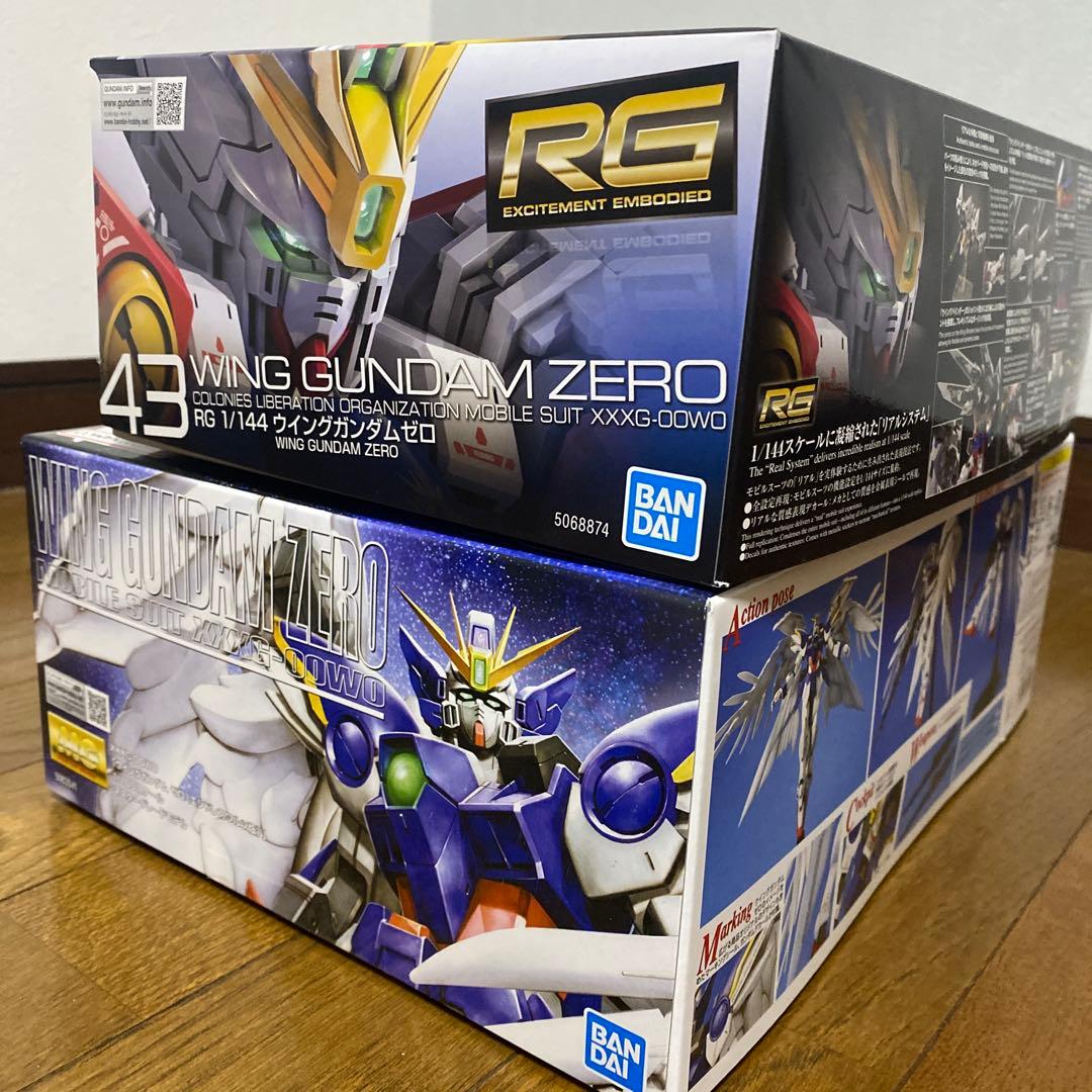 ※鳥　ガンプラ 2点まとめ売り ウイングガンダム ゼロ MG RG