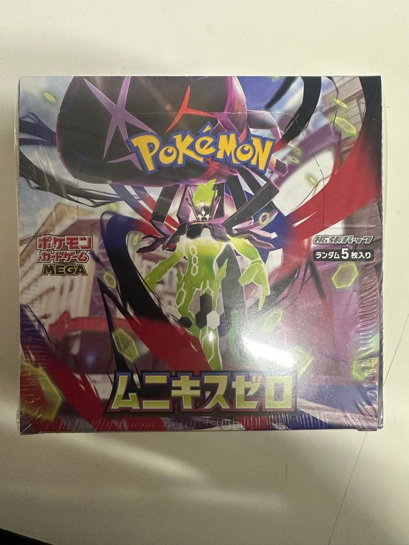 ポケモンカードゲーム ムニキスゼロ 5パック入り シュリンク付き ポケモンカードゲーム MEGA 拡張パック ムニキスゼロ 未開封BOX