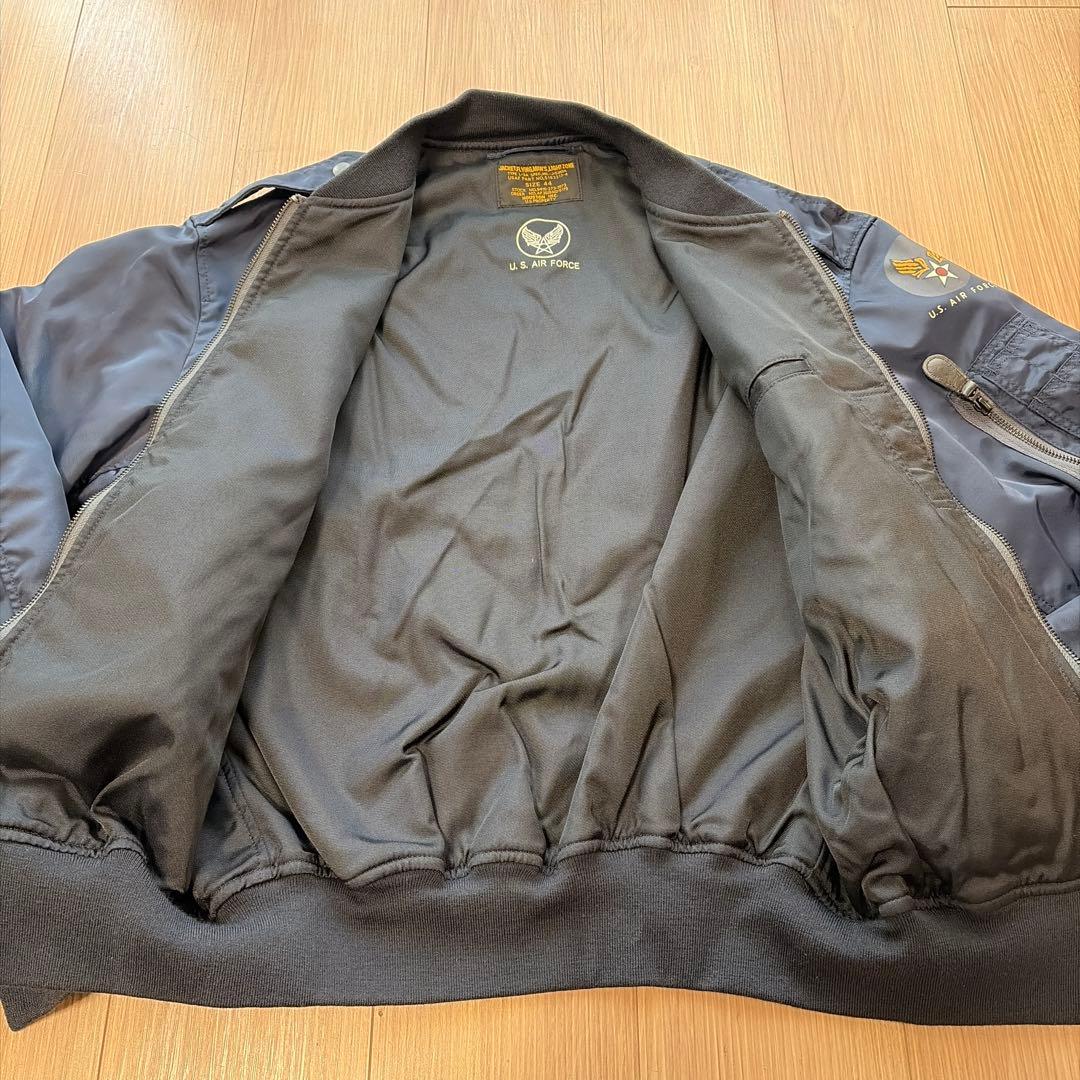 ⭐️ ヒューストン L-2A フライトジャケット 紺 ミリタリー ボンバー