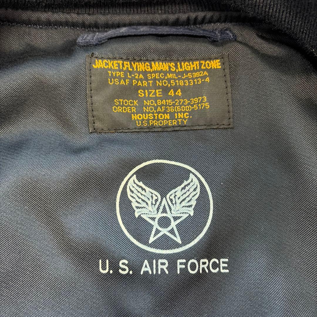 ⭐️ ヒューストン L-2A フライトジャケット 紺 ミリタリー ボンバー