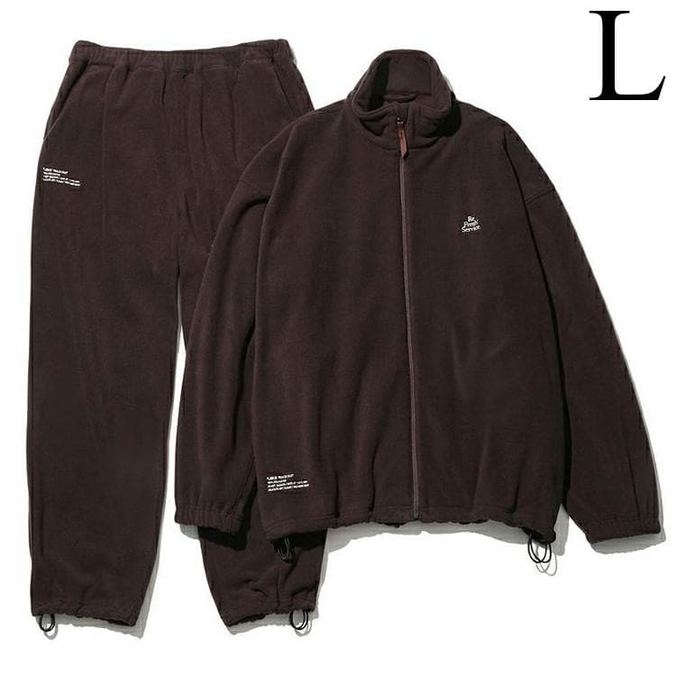 L　FreshService FLEECE TRACK SUIT　フリース　茶