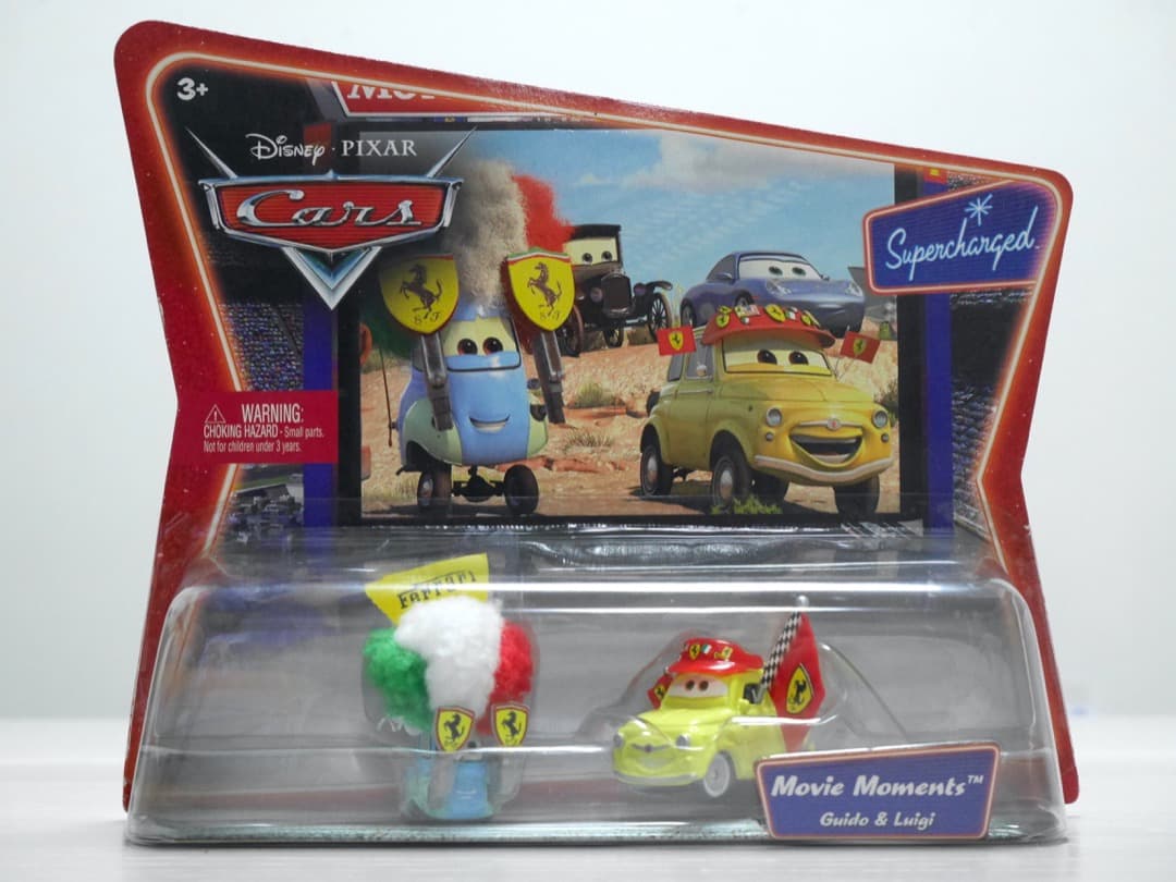 稀少・未開封カーズミニカーFerrari FANグイド & ルイジ◆マテル社