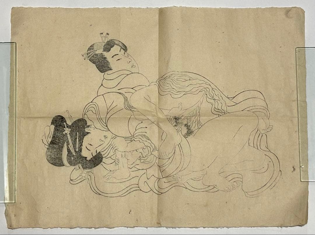 大型 春画 木版画」8枚|艶本 わじるし 枕絵 和本 浮世絵 - メルカリ