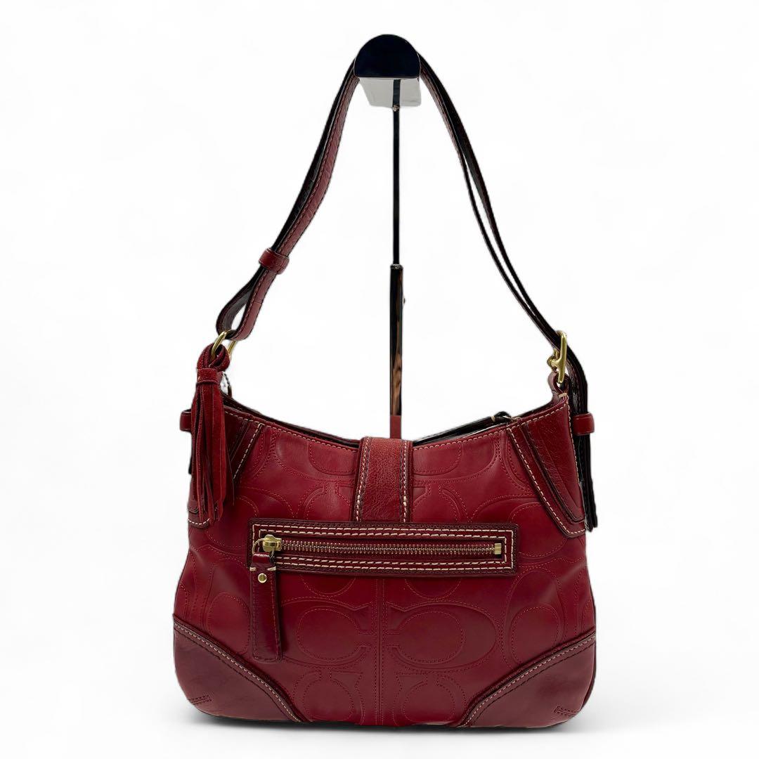 00s y2k archive coach bag red lock rare - メルカリ