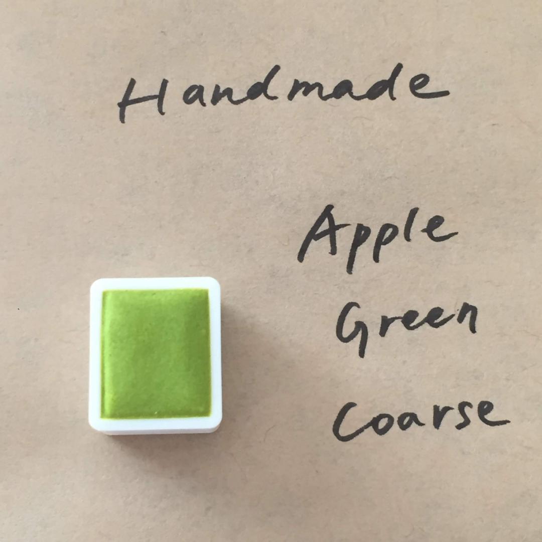 自家製絵の具 Apple Green Coarseハーフパン 油絵具 40ml H274 エメラルド グリーン ノーバ