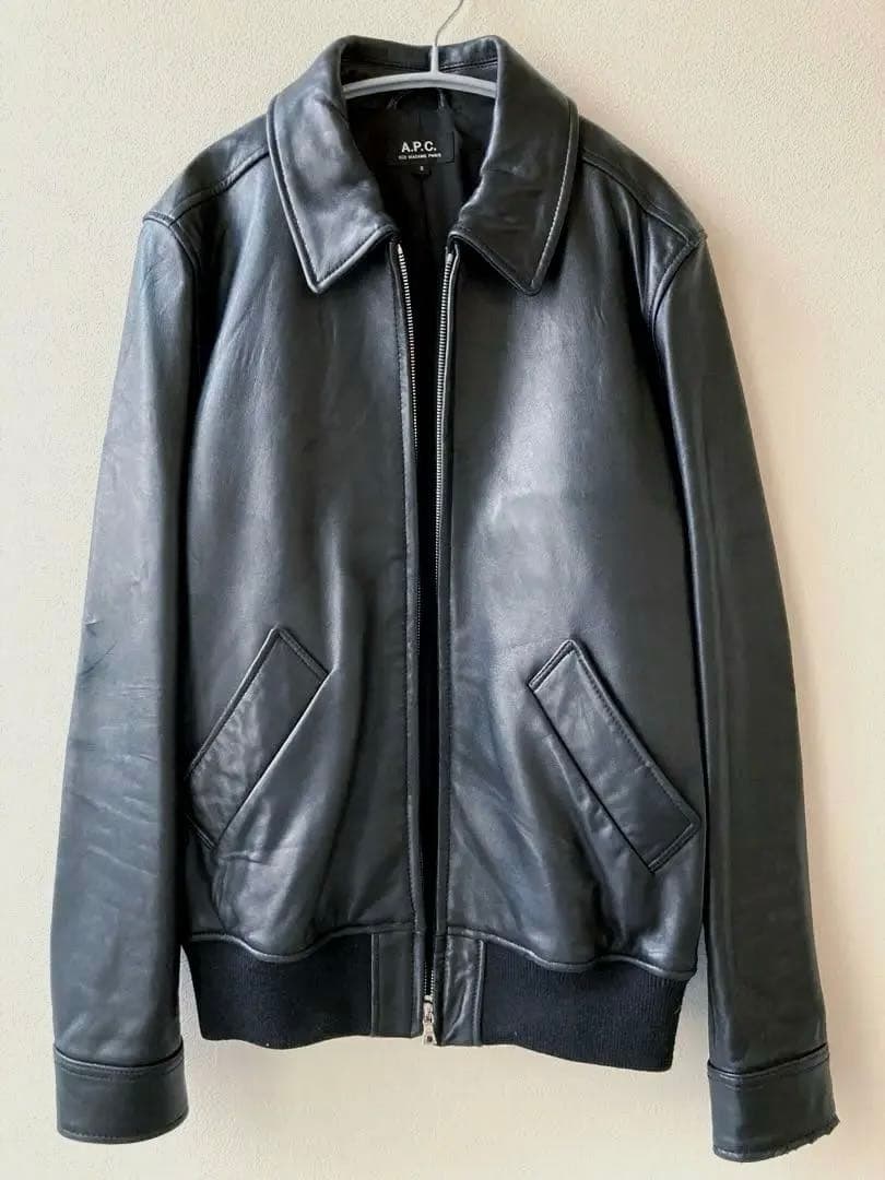 A.P.C. モトブルゾン レザージャケット ジップアップ アーペーセー
