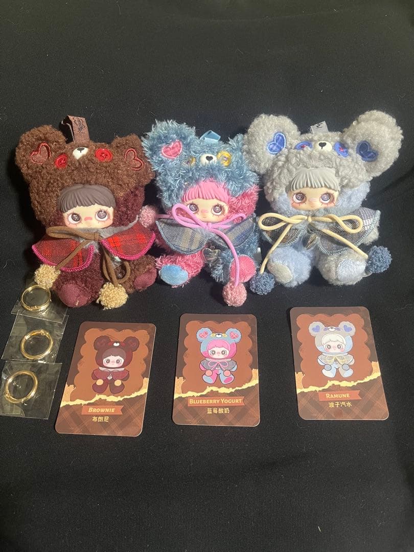 Tiny Bear Cookieシリーズ ブラウニー&ラムネ&ブルーベリーセット TOPTOY Maymei Tiny Bear Cookie メイメイアソートボックス 8個入り