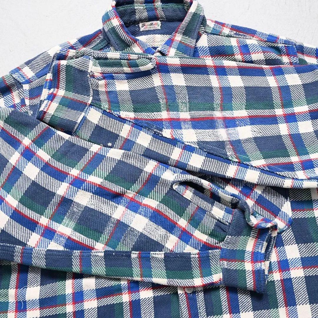 コ*マ様 【好配色】 40s SUN VALLEY SHIRT マチネル ネルシ - メルカリ