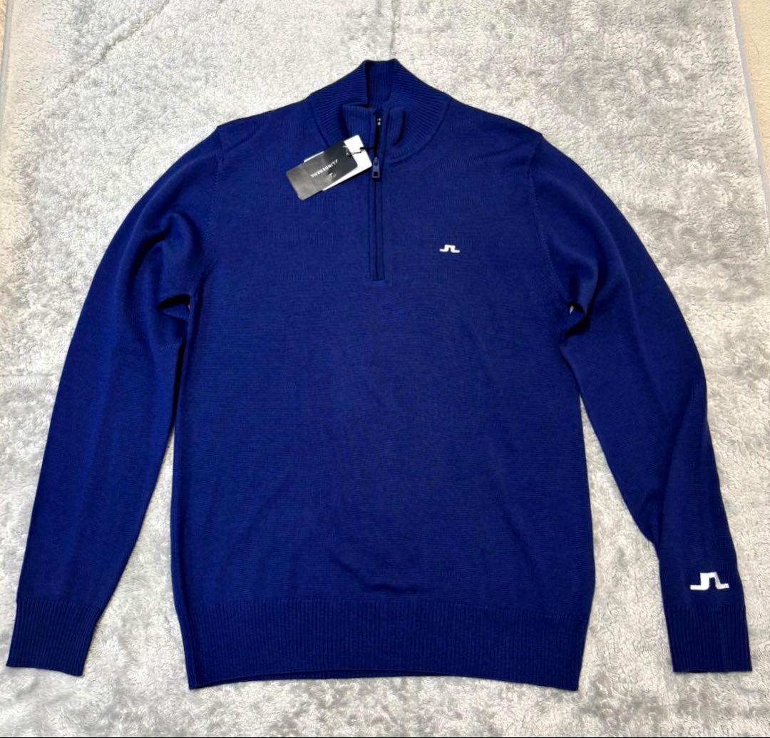 ★新品 J.LINDEBERG ゴルフセーター モックネック ハーフジップアップ モックネックセーター レディス(中間着(セーター、トレーナー))|J