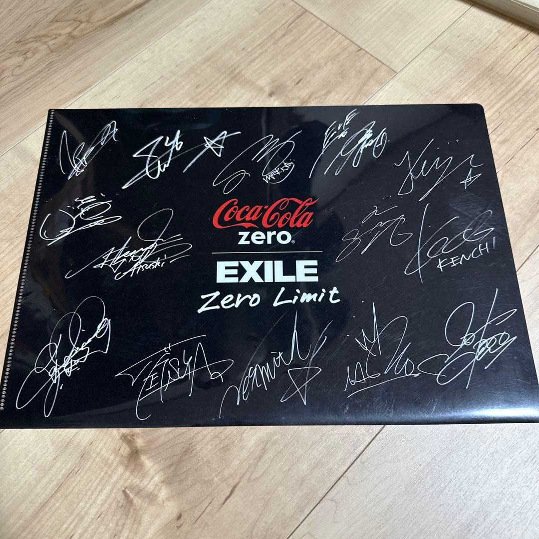 EXILE サイン入りクリアファイル Coca-Cola Zero IZAKAYA EXILE とCoca-Cola のサイン入りクリアファイル - メルカリ
