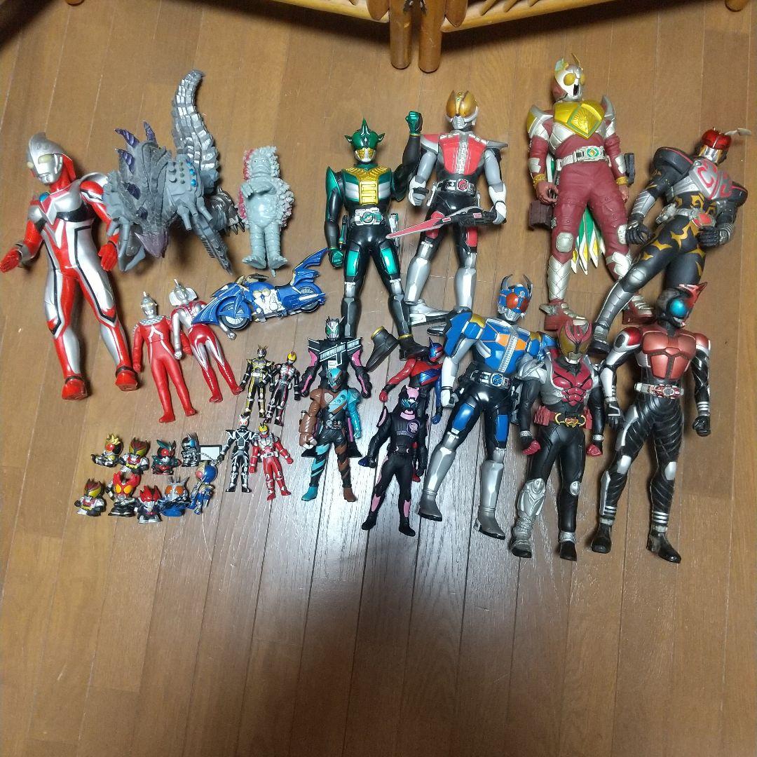 ウルトラマン・仮面ライダー ソフビまとめ売り ジャンク