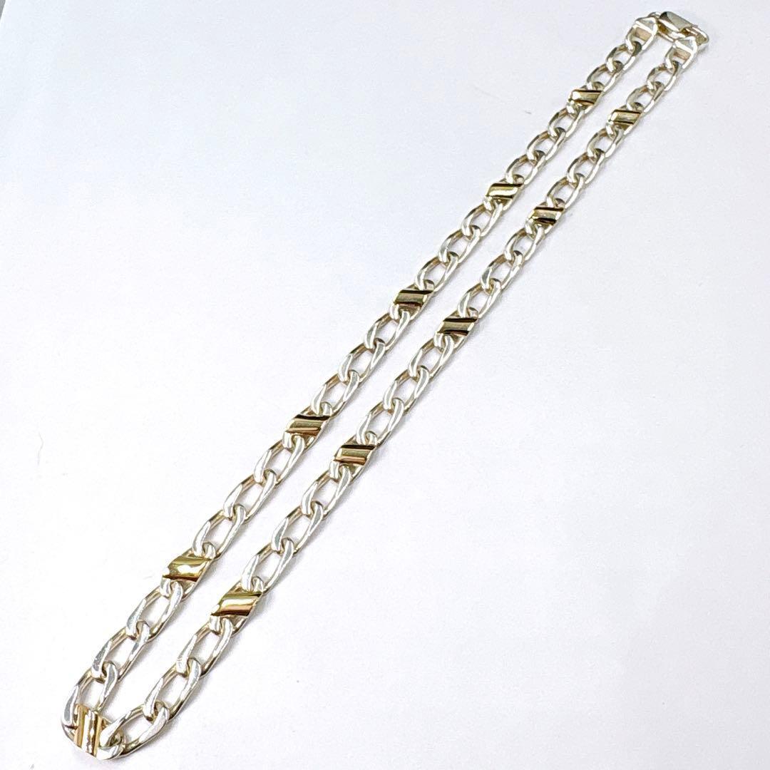 極美品 オールドティファニー フィガロ リンク ネックレス シルバー