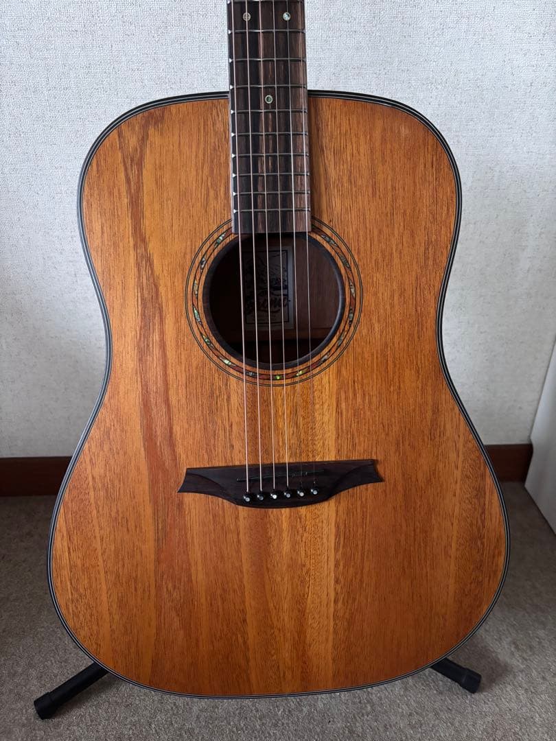 トップ単板 オールマホガニー Bromo BAT1M ドレッドサイズ