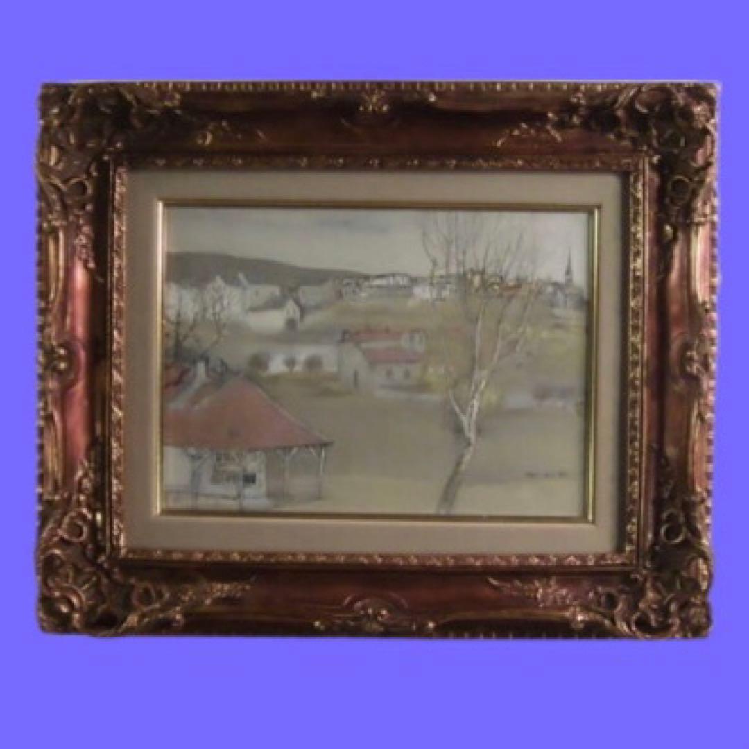 土井俊泰 油彩 真作保証 独立展最高賞2回 状態良好 送料込み