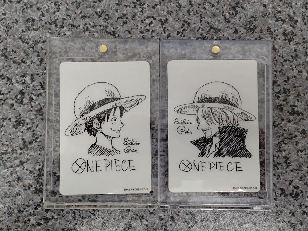 PSA10 鑑定向け 未鑑定 素体 ルフィ シャンクス 尾田先生描き下ろし ２枚