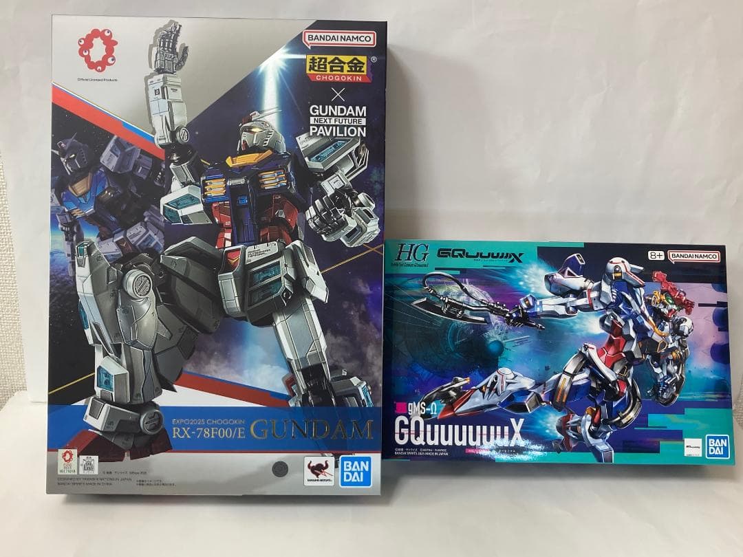 EXPO RX-78F00/E ガンダム& HG 1/144 GQuuuuuuX