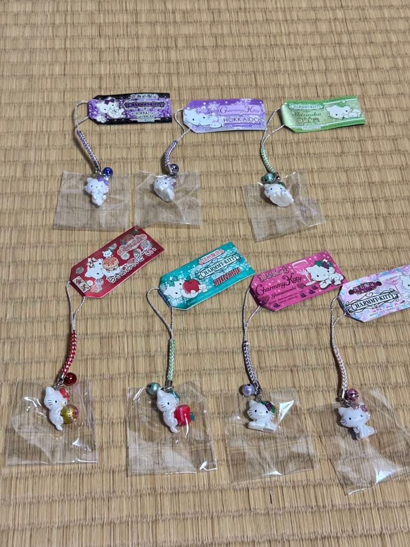 激レア　ご当地チャーミーキティ 根付け7種類セット　希少