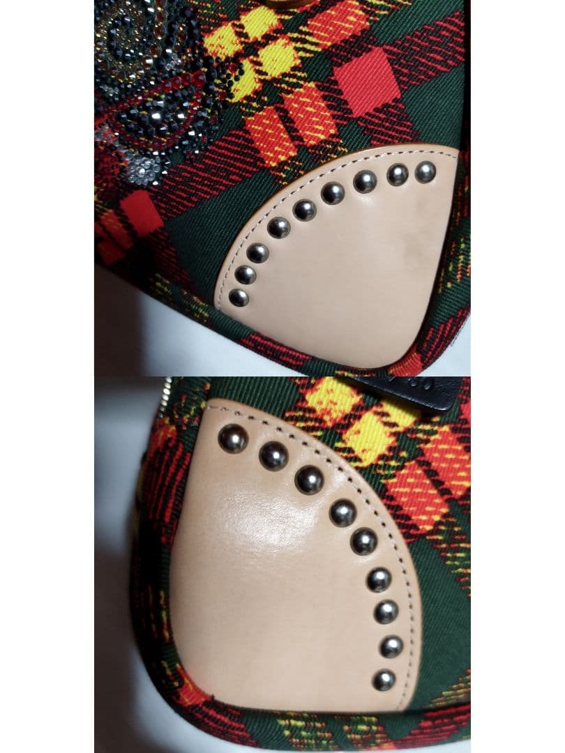 ヒステリックミニ×伊勢丹 ラインストーンロゴミニハンドバッグ