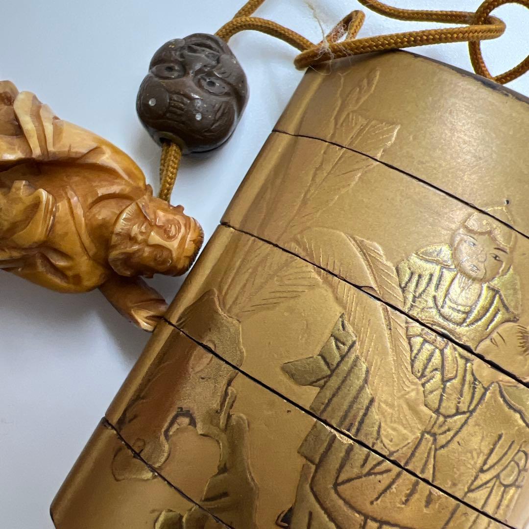 木製 蒔絵 印籠 根付 合箱 東K8-0226☆2F トヒトチ - メルカリ