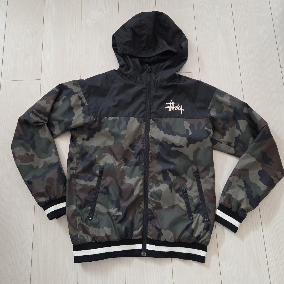 Stussy 迷彩 フード付きナイロンジャケット - メルカリ