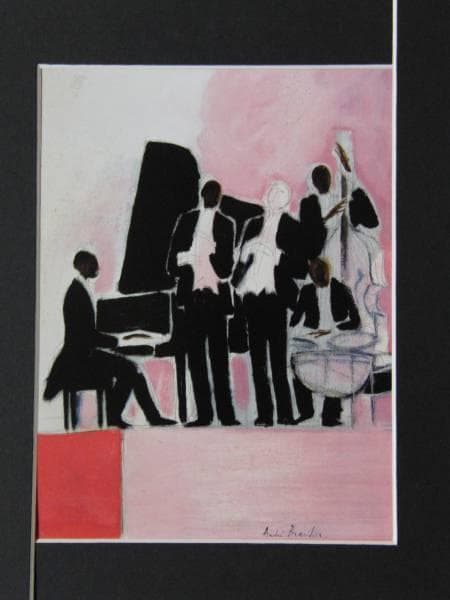 ブラジリエ、ニューオーリンズ、希少画集画、新品高級額、額装付