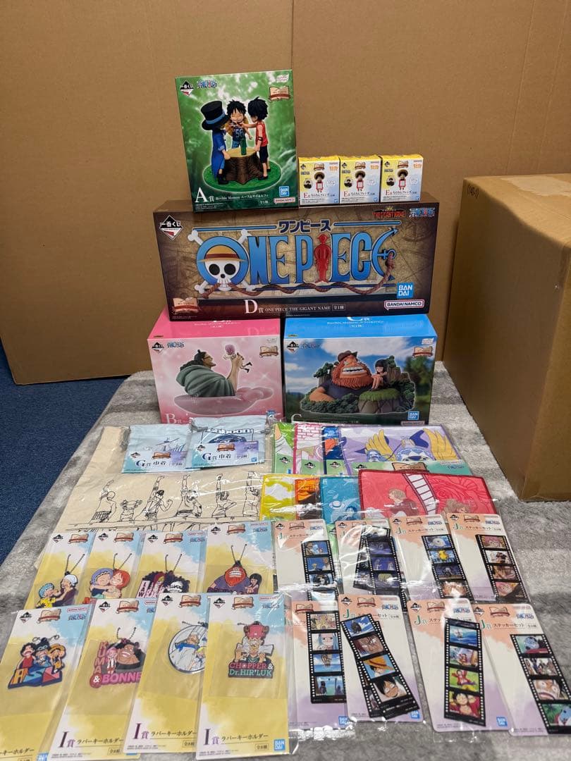 一番くじワンピースメモリーズ　ラストワン賞以外コンプ品 ギガントネーム　計34点 一番くじ ワンピース ドラマティックメモリーズ D賞 ONE PIECE THE