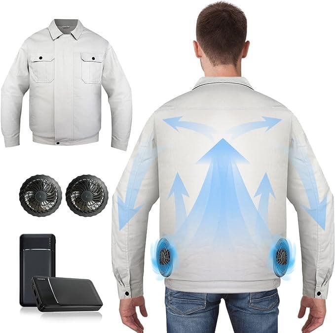 空調作業服 ファン付き30000mAh大容量バッテリー サイズ: 2XL/3XL