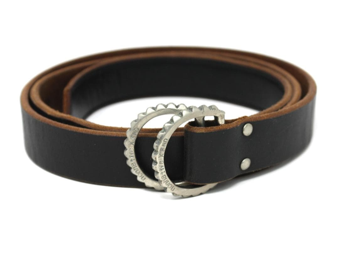 NONNATIVE ノンネイティブ スタッズ Wリング ナロー レザーベルト