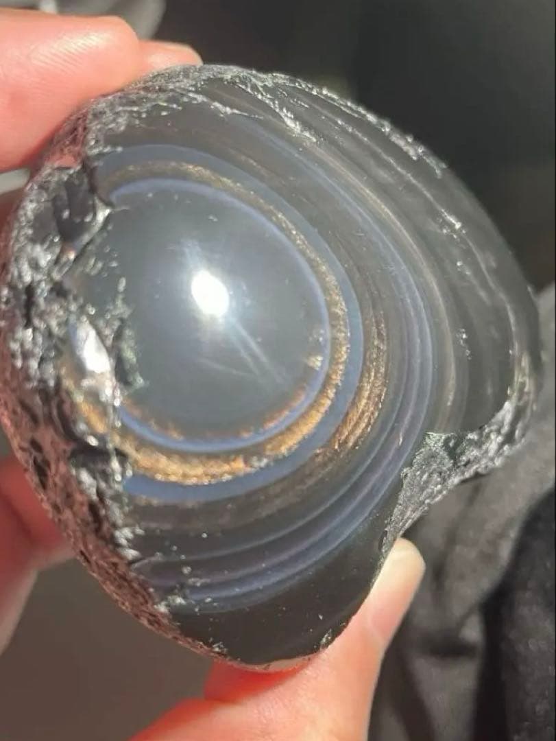 研磨品　十勝石玲瓏　ゴールド＋ブルー＋パープル　超特級品レインボーオブシディアン m33165871105_1.jpg?1711536176