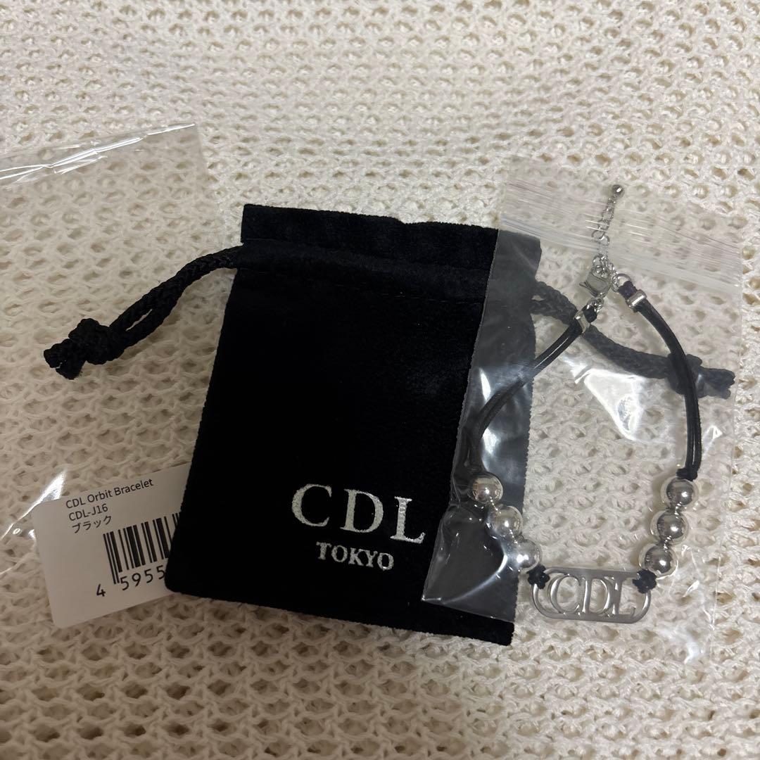 CDL TOKYO Orbit Bracelet Black ブレスレット 黒 AWNL メンズ 黒曜石 ブレスレット｜ルーン文字チャーム｜10mm