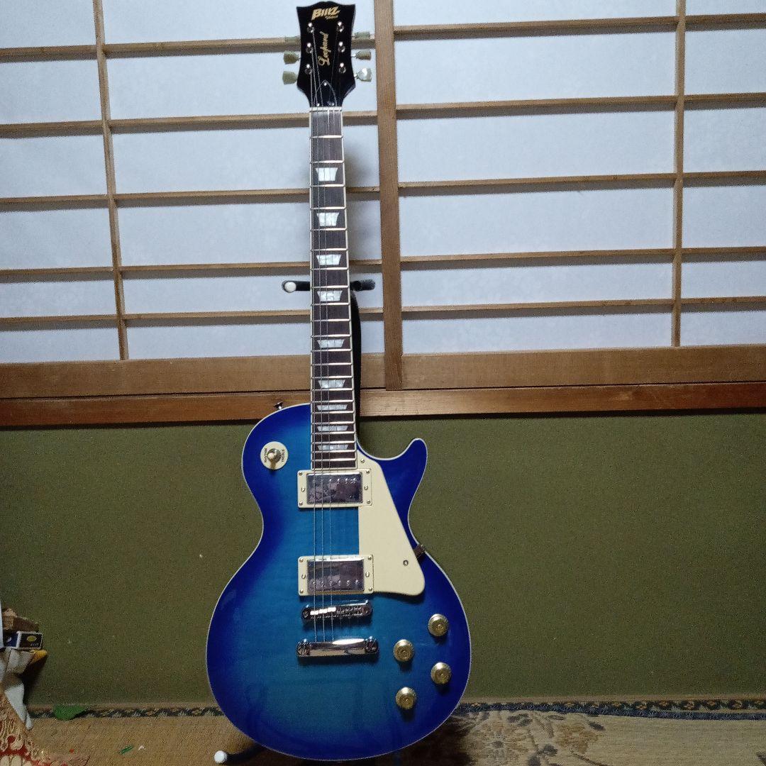 送料込み！BLITZbyARIA ブリッツ エレキギター BLP-450 SBL